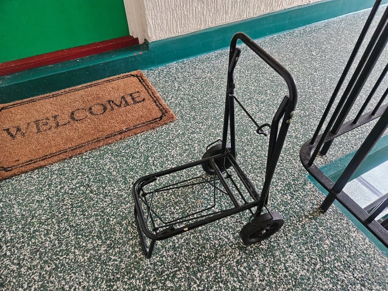 Black fold up trolley