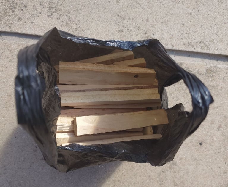 Firewood & kindling for log burner open fire.