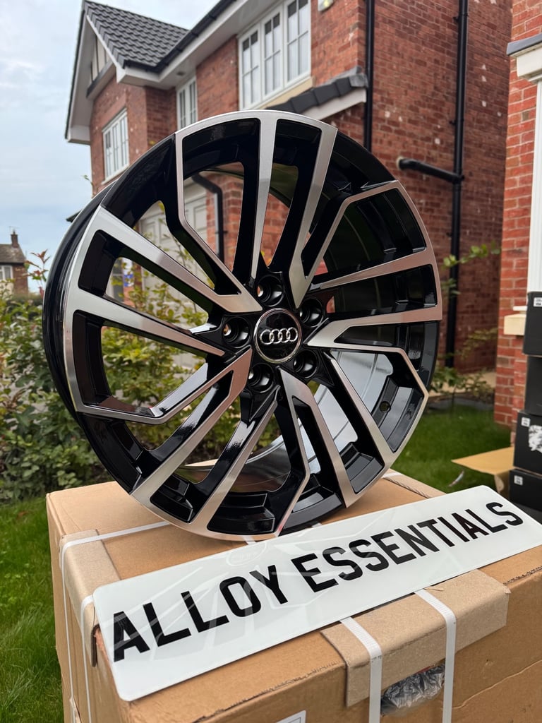 18” Audi RS Style Alloy Wheels in Black Polished Audi A3, A4, A6 etc