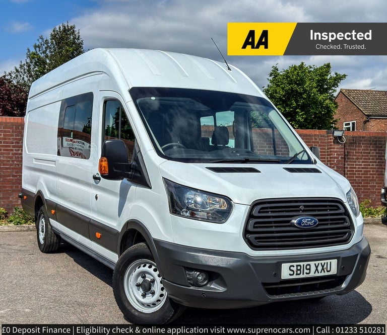 image for 2019 Ford Transit 2.0 350 EcoBlue Trend Crew Van RWD L4 H3 Euro 6 6dr PANEL VAN Diesel Manual