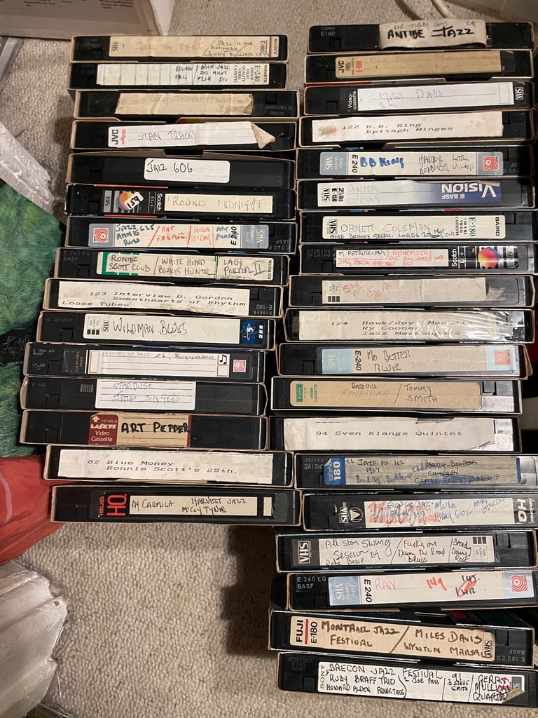 JAZZ VHS Tapes. -  many!