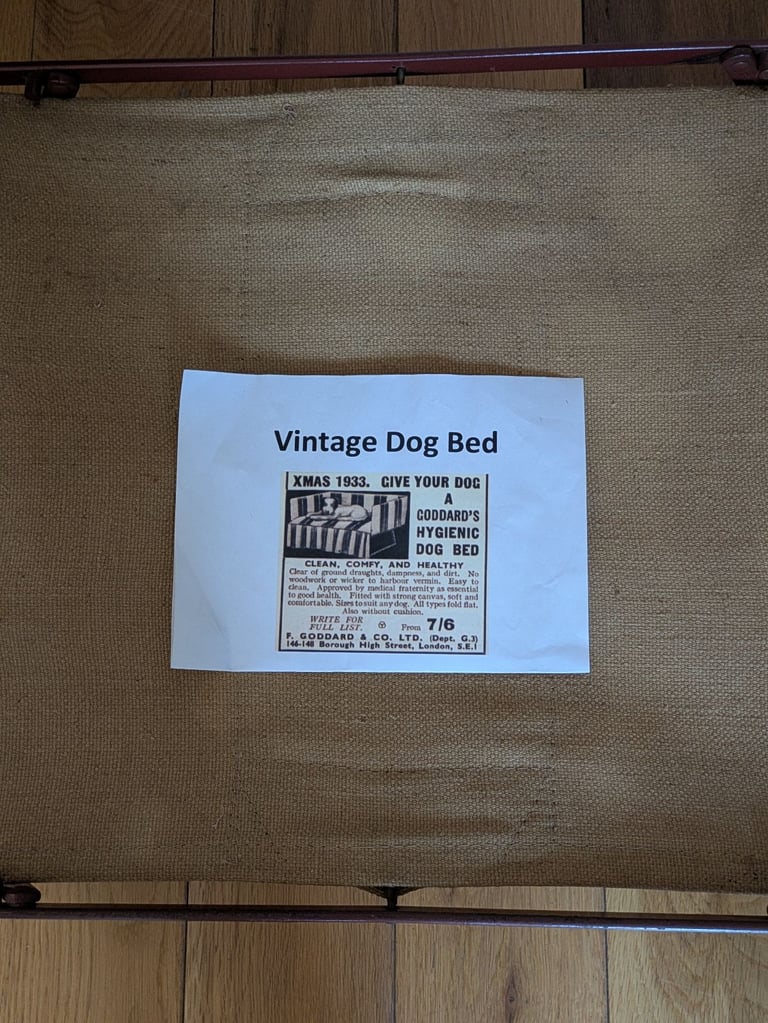 Vintage folding dog bed 