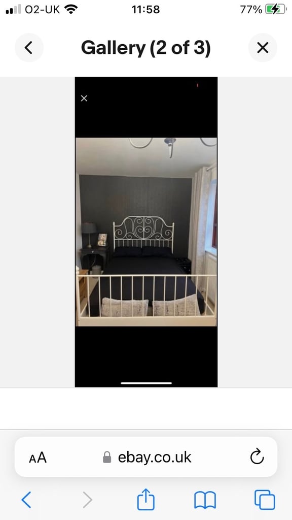 image for IKEA double bed frame only 