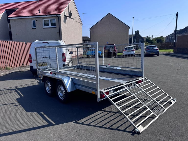 image for BRAND NEW 10ft x 5,6ft TWIN AXLE QUAD/ MULTI TRANSPORTER WITH 60CM MESH SIDES 1500KG