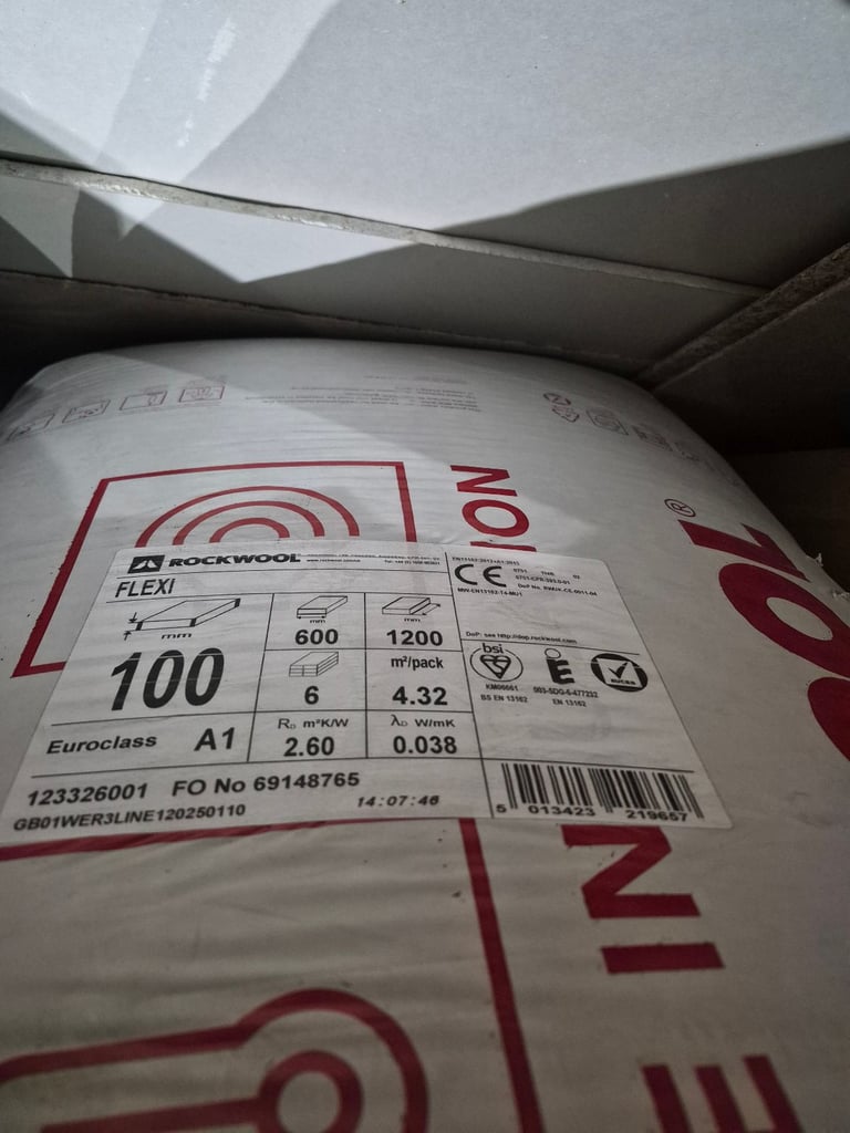 image for Rockwool Insulation - 100mm