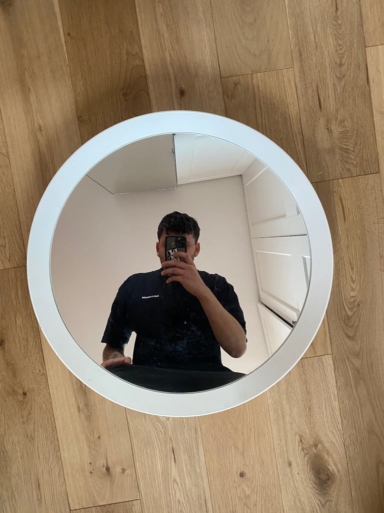 Free Ikea white circle mirror