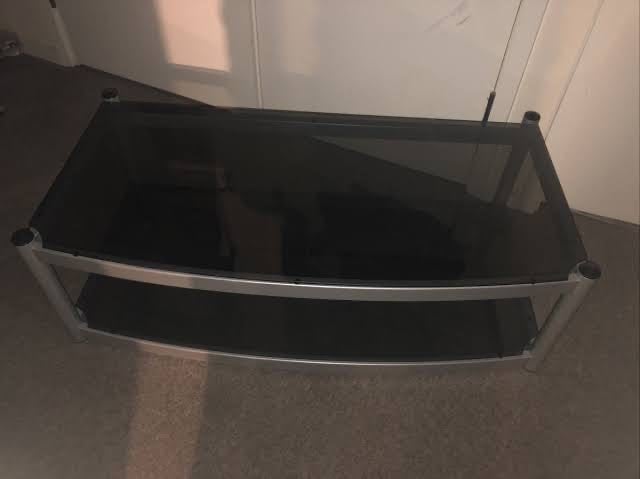 Atacama Tv Stand Black / Silver 