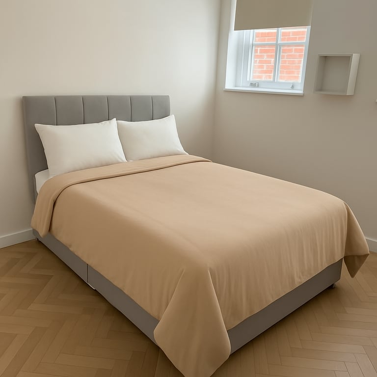 image for Double Bed - Bensons for Beds - Grey 