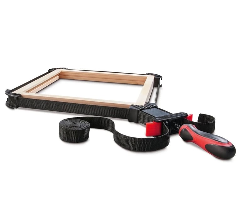 image for Brand New PARKSIDE Band Clamp Holding Frames Shelves Furniture for Gluing 4 Jaw 4 Metre