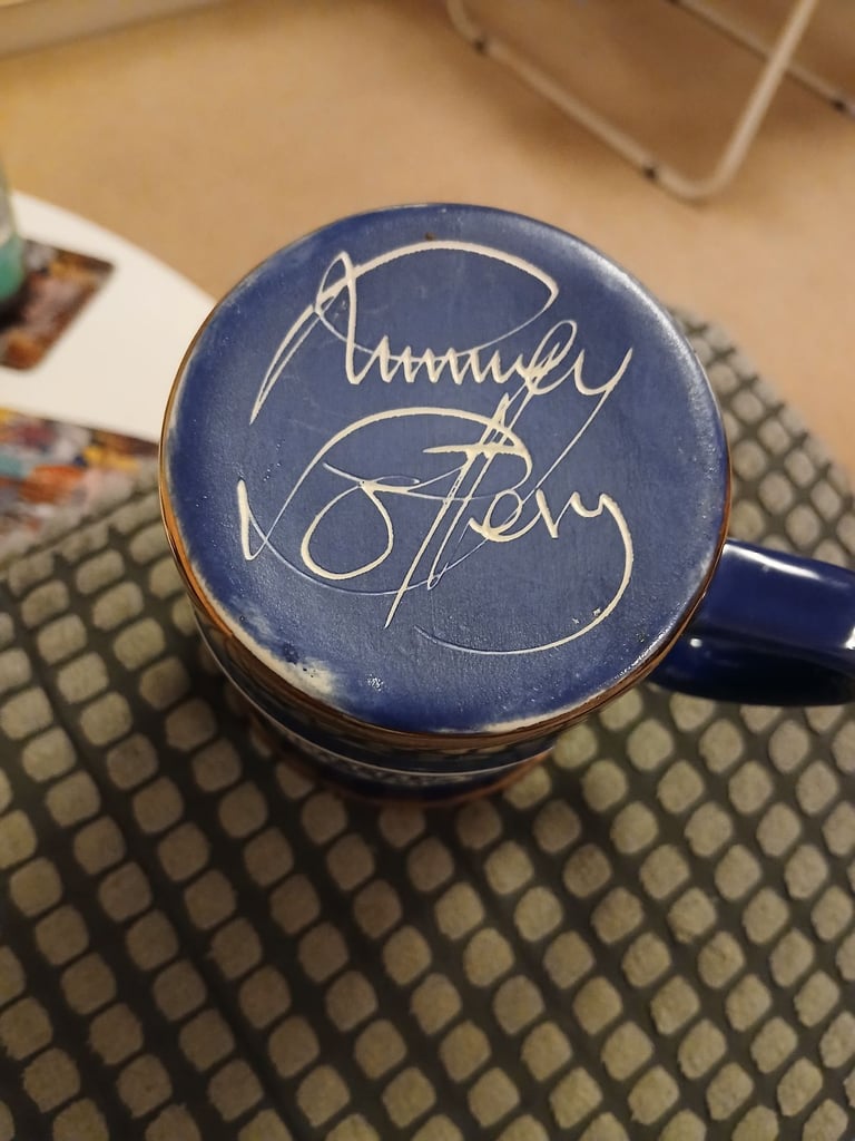 Blue llandaff cathedral mug. New 