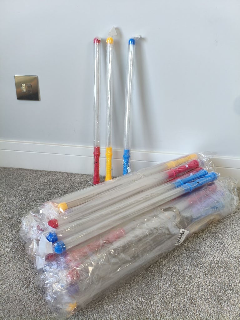 Wholesale Job lot 48 LED light-up wands baton flashing lights changing colours sticks, party favours