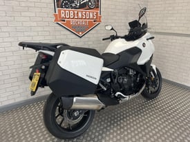 2023 72 REG HONDA NT1100 IN WHITE WITH ONLY 1192 MILES, AND PANNIERS