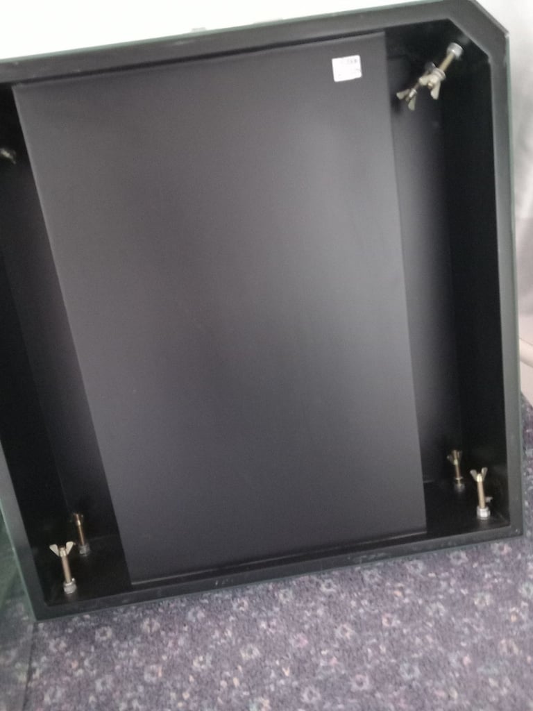 2 x mirrored bedside table tops