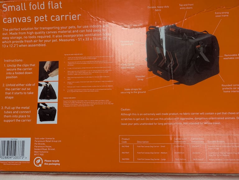 Pet Carrier - Small Size