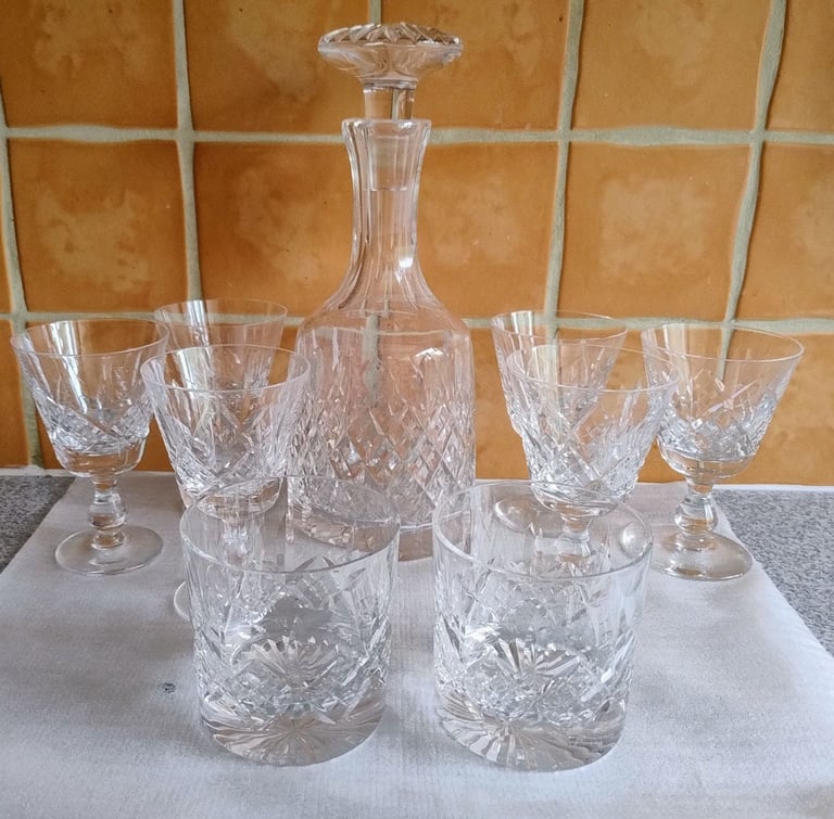 image for Lead crystal drinking set