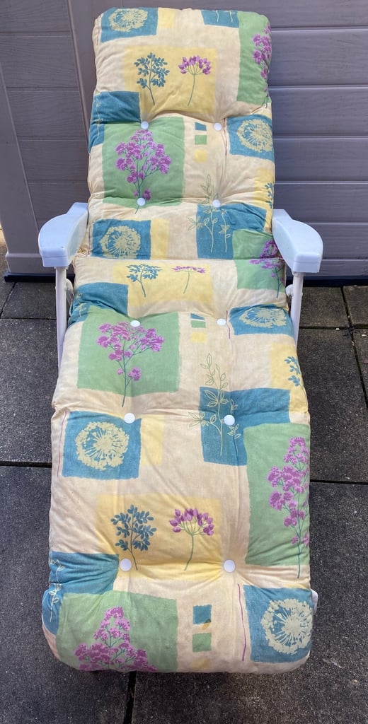 Sun lounger padded Garden chair 