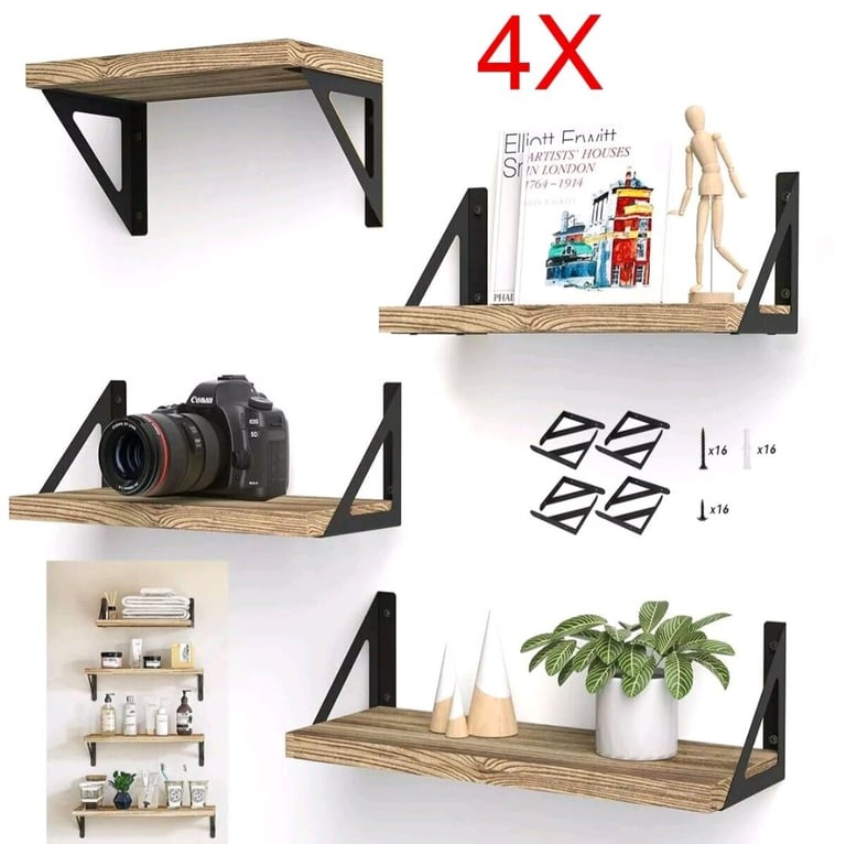 Floating Shelves 4Pcs