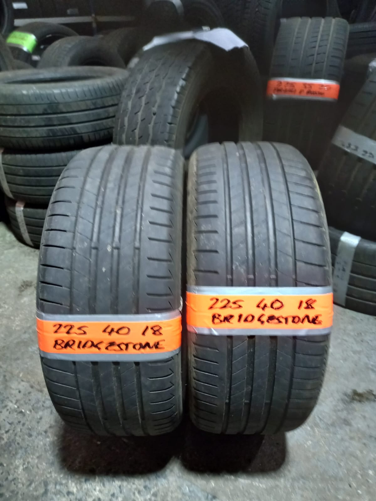 225 40 18 Bridgestone Matching Pair Only £80 fitted and balanced open 7 days