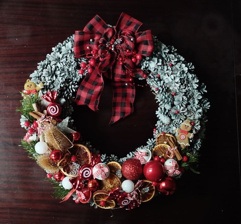 image for Christmas wreath for front door 