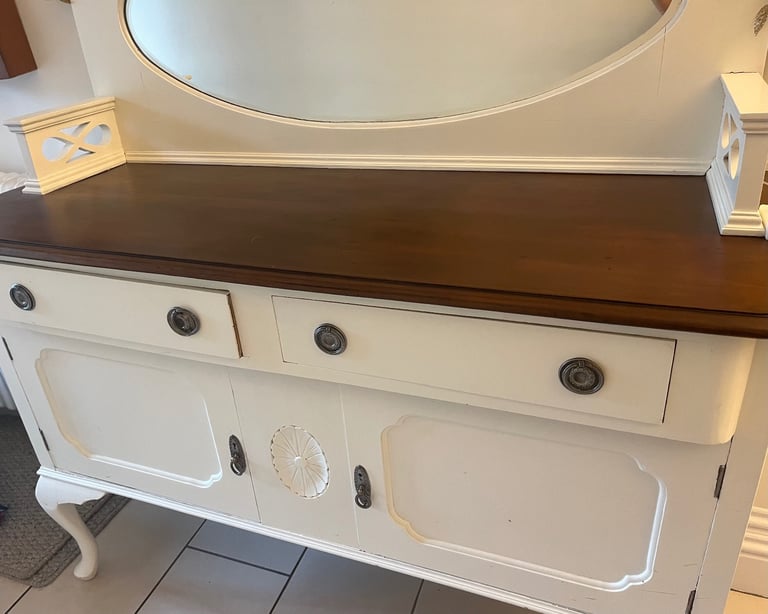 Antique mirrored sideboard