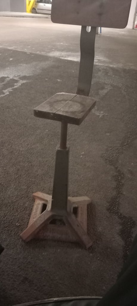 Antique Singer stool