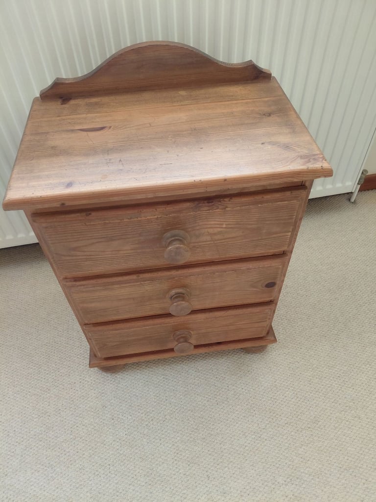 Bedside Cabinet Solid Pine