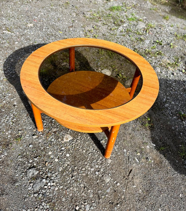 A Vintage Mid Century Teak, g-plan style Round Coffee table.