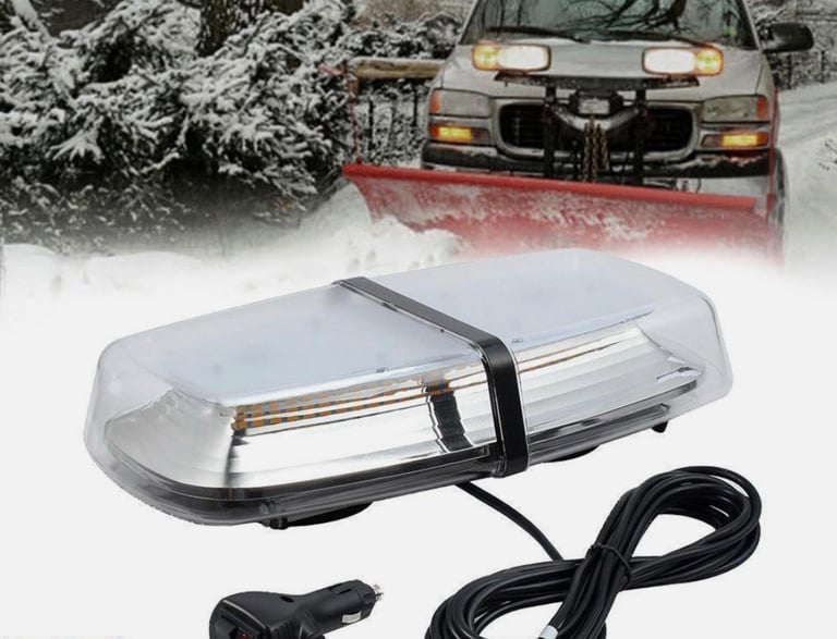image for 72 LED Car Roof Recovery Light Bar Warning Strobe Flashing Magnetic Beacon Amber.