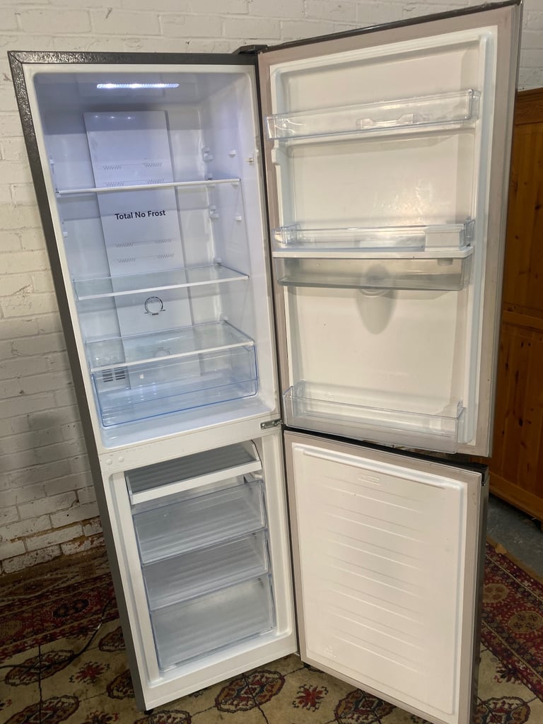🚚Tall FridgeMaster Grey Fridge Freezer With Water Dispenser Frost Free For Sale 