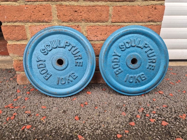 Pair of Body Sculpture 10kg steel weights