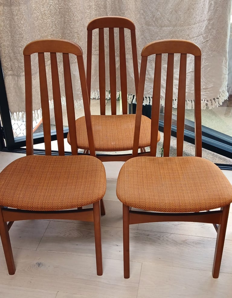 image for Stylish Mid Century Jentique Teak Dining Chairs 