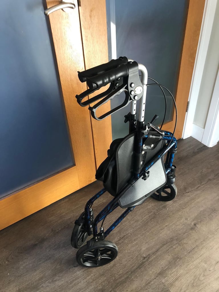 image for ✅Drive Ultralight Aluminium Tri Walker In Blue With Vinyl Bag✅