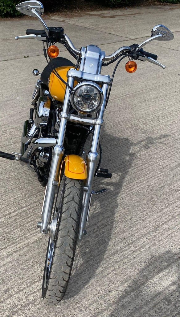 2008 57 HARLEY DAVIDSON XL 1200 C XL1200 CUSTOM SPORTSTER YELLOW CRUISER STUNNER