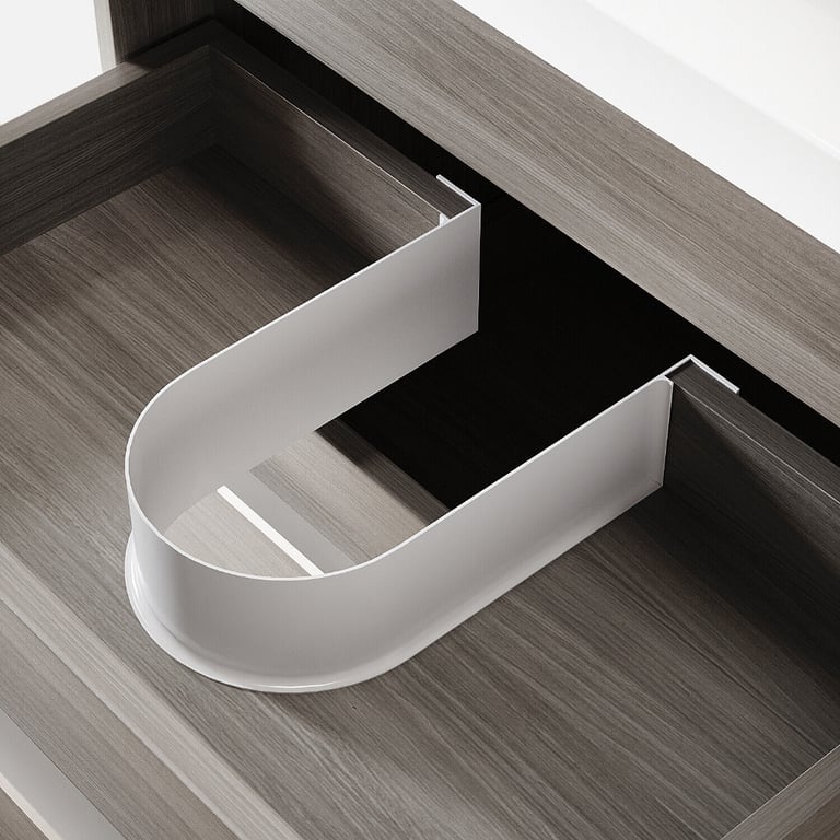 New Wood Wall Hung Basin Vanity Unit 600mm RRP £310 Our Price £200