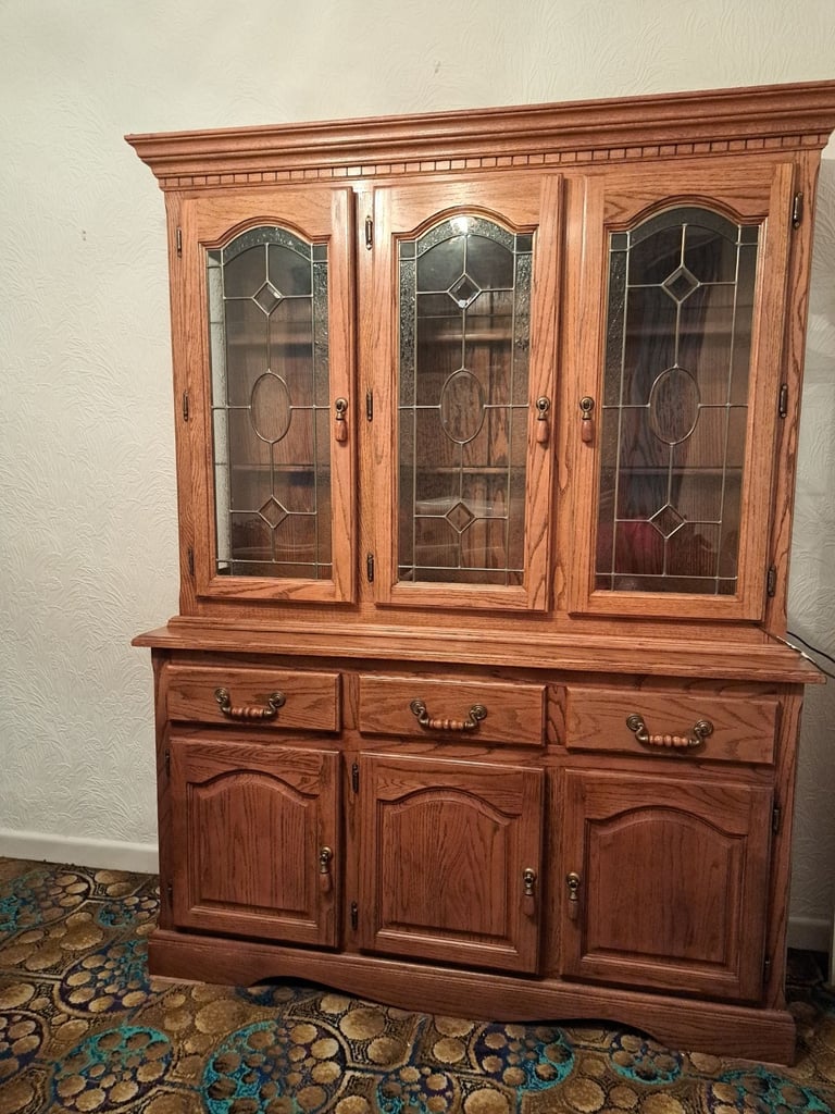 image for Large sideboard with display cabinet 