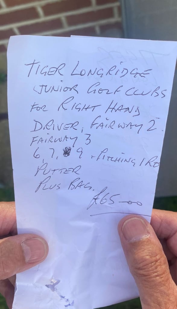 image for Right handed Tiger Longridge Junior golf clubs and bagk