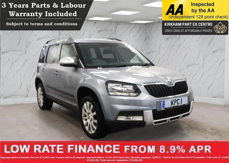 2016 Skoda Yeti 1.2 TSI SE Outdoor 5dr Petrol Manual Euro 6 (s/s) (110 ps) NATIONWIDE PARTS HATCH...