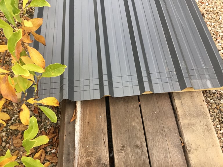 Cladco roofing / Wall sheets 0.7 mm x 3m x 4 anthracite plastisol coated