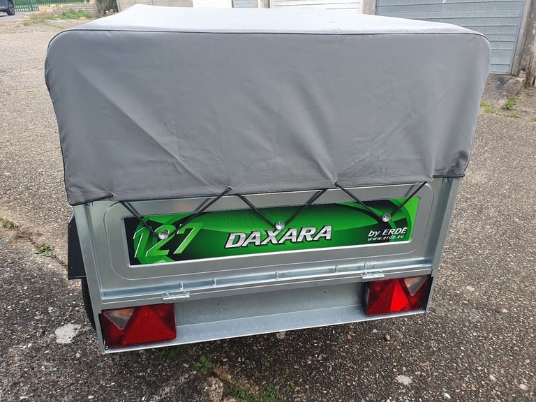 Daxara 127 Trailer with high frame and cover 
