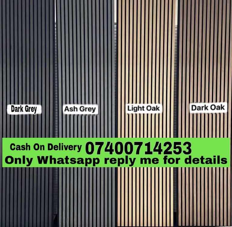 image for High Quality Wooden Acoustic Wall Panels - 4 panels