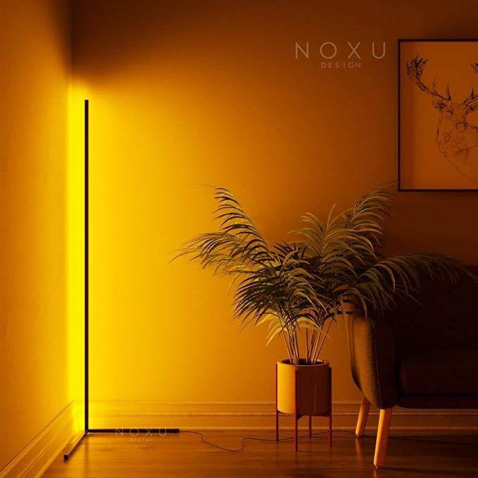 Kōnā Floor Lamp Colour Changing 140cm Tall Minimalist Nordic LED RGB Corner Lamp