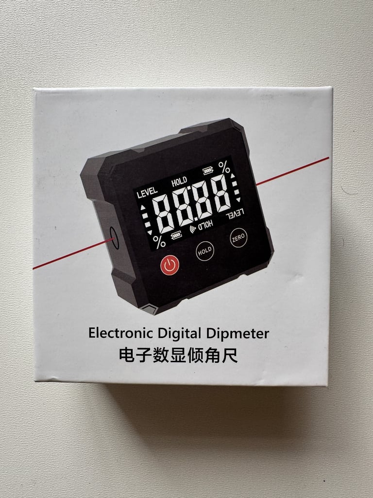 Tuosen Electronic Digital Dipmeter, Angles Measuring Tool with laser for Equipment 