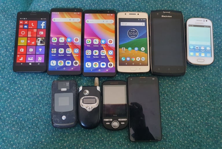 10 Mobile Phones and Acer tablet 