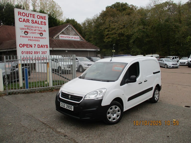 2016 Peugeot Partner 850 1.6 HDi 92 Professional Van PANEL VAN Diesel Manual