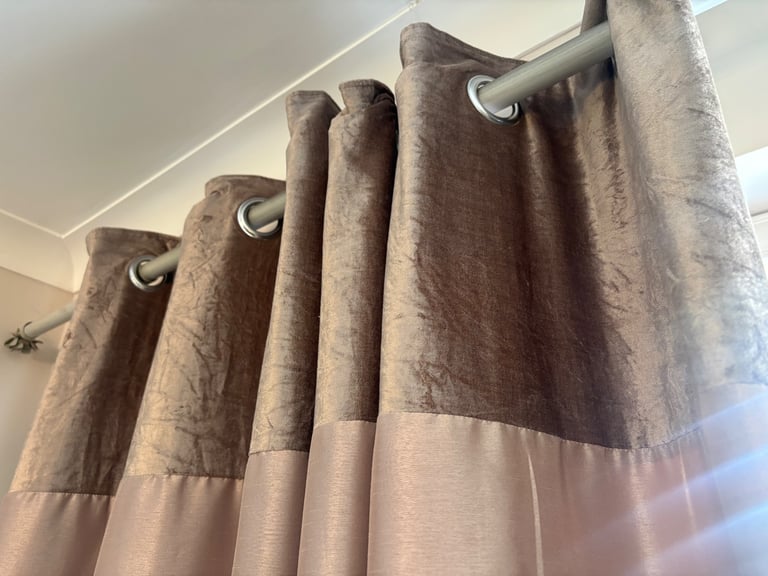 image for Full length Next eyelet curtains 2x pairs