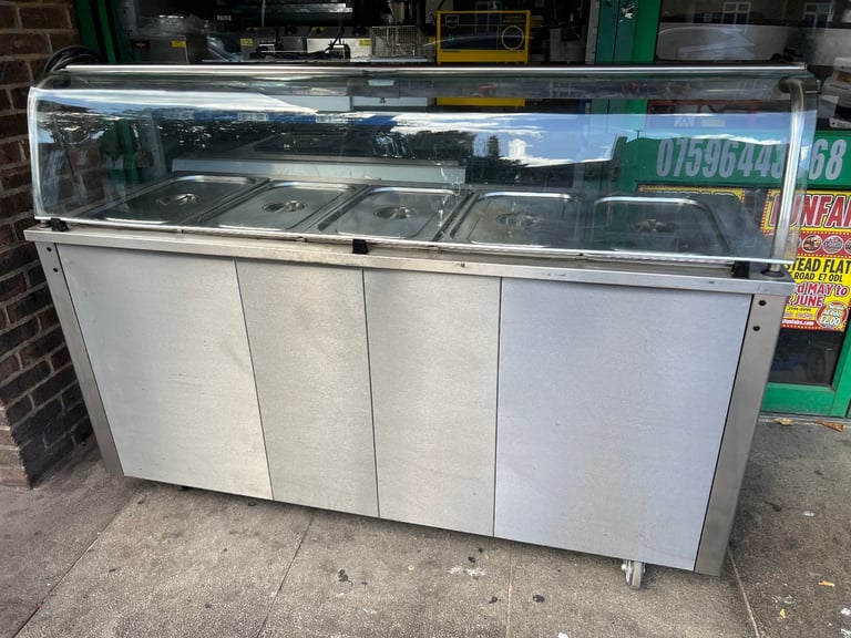 HOT FOOD SERVING BAIN MARIE CATERING COMMERCIAL KITCHEN EQUIPMENT FAST FOOD SHOP