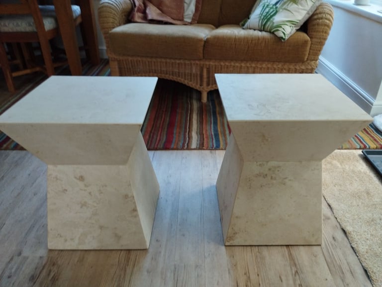 image for Marble occasional side tables