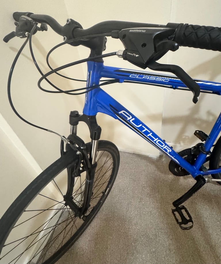 Blue Large Author Classic 24 speed Hybirid bike pickup SE152JR
