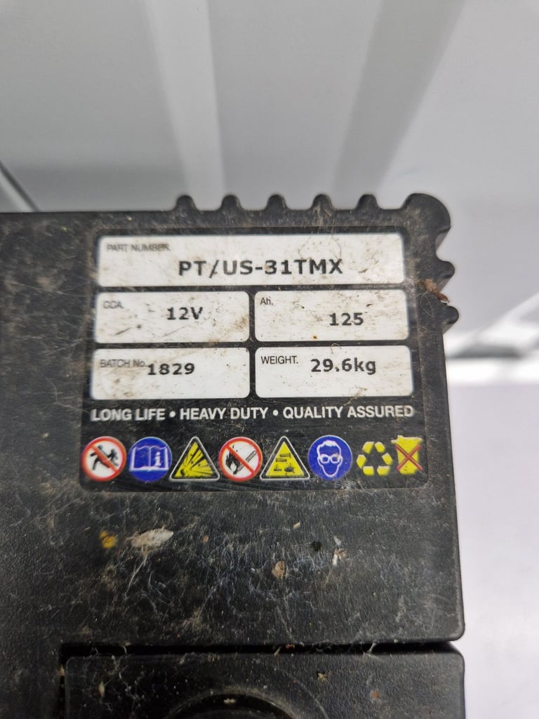Fuller Powertrak Deep Cycle Leisure Battery 125Ah 12V US-31TMX