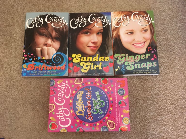 image for 3 x Cathy Cassidy Teenager Books in Book Box VGC - Driftwood, Sunday Girl & Ginger Snaps